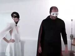 young girl forced to suck a random guy's dick for a brutal porn movie.